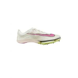 NEW NIKE unisex air zoom victory track & field shoes in sail/fierce pink-lt lemo
